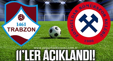 İlk 11'ler açıklandı