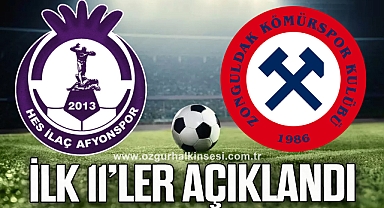 İlk 11'ler açıklandı