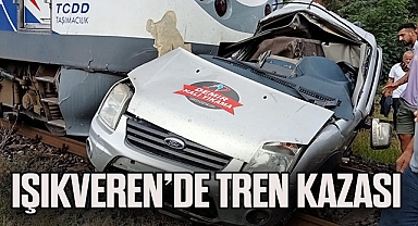 IŞIKVEREN'DE TREN KAZASI