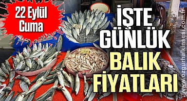 İŞTE GÜNLÜK BALIK FİYATLARI