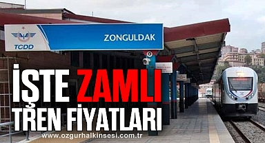 İŞTE ZAMLI TREN FİYATLARI