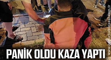 Motosiklet sürücüsü kazada yaralandı