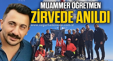 MUAMMER ÖĞRETMEN ZİRVEDE ANILDI