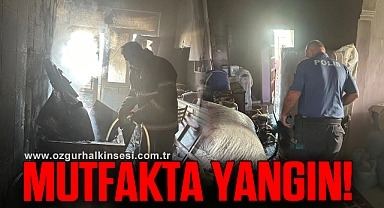 Mutfakta yangın çıktı