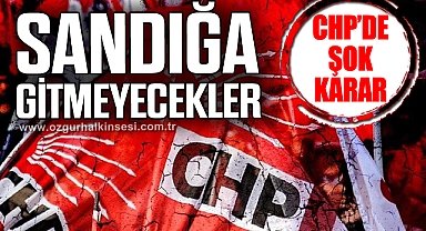 SANDIĞA GİTMEYECEKLER