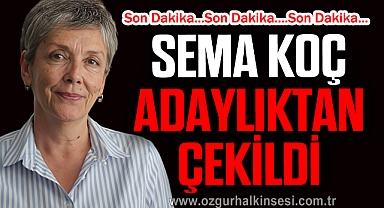 SEMA KOÇ ADAYLIKTAN ÇEKİLDİ