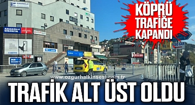 TRAFİK ALT ÜST OLDU