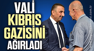 Vali, Kıbrıs Gazisini Ağırladı