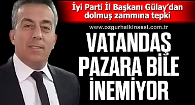 “VATANDAŞ PAZARA BİLE İNEMİYOR”