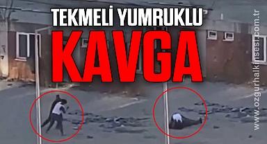 Yabancı uyruklu şahısların kavgası kameralara yansıdı