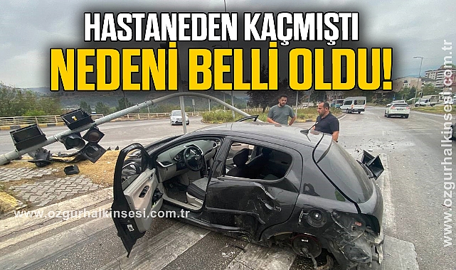 Yaralı sürücü hastaneden kaçtı!