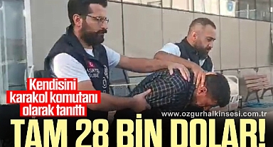 Yaşlı kadını 28 bin dolar dolandırdılar!