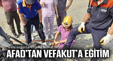AFAD'tan VEFAKUT'a arama ve kurtarma eğitimi