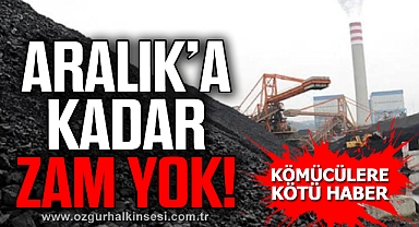 ARALIK’A KADAR ZAM YOK!