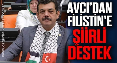 AVCI’DAN FİLİSTİN'E ŞİİRLİ DESTEK
