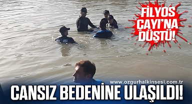Balık tutarken Filyos Çayı'na düştü