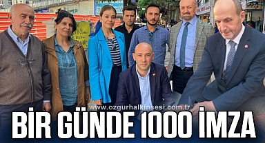 BİR GÜNDE 1000 İMZA