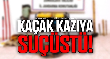 Çaycuma’da kaçak kazı operasyonu