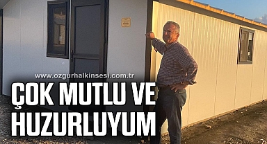 Çok mutlu ve huzurluyum