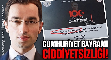 CUMHURİYET BAYRAMI CİDDİYETSİZLİĞİ!