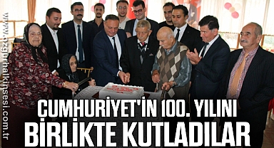 Cumhuriyet'in 100. yılı birlikte kutladılar