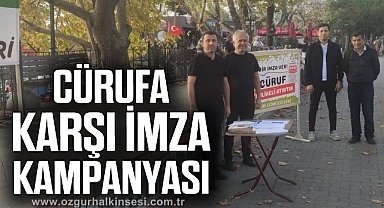 Cürufa karşı imza kampanyası