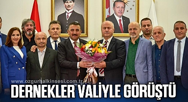 DERNEKLER VALİYLE GÖRÜŞTÜ
