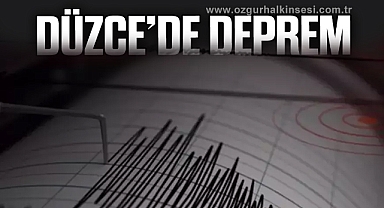 Düzce’de 3.1 büyüklüğünde deprem