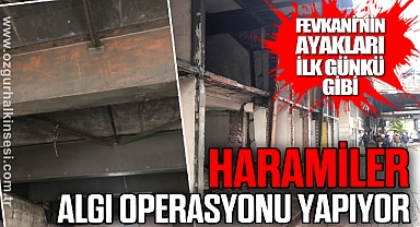 HARAMİLER ALGI OPERASYONU YAPIYOR