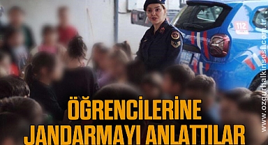 İlkokul öğrencilerine jandarmayı anlattılar