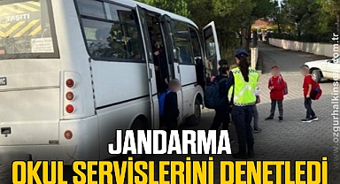 JANDARMA KUL SERVİSLERİNİ DENETLEDİ