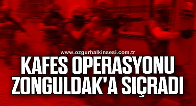 KAFES OPERASYONU ZONGULDAK'A SIÇRADI