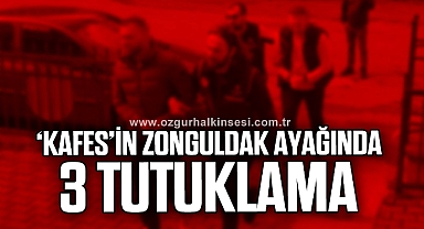 Kafes operasyonunda 3 tutuklama