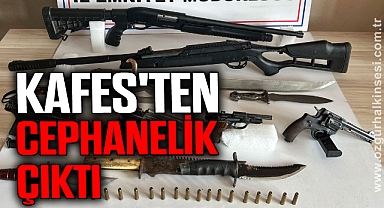 KAFES'TEN CEPHANELİK ÇIKTI