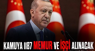Kamuya 1187 Memur ve İşçi alınacak