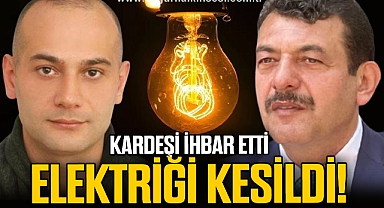 KARDEŞİ İHBAR ETTİ ELEKTRİĞİ KESİLDİ!