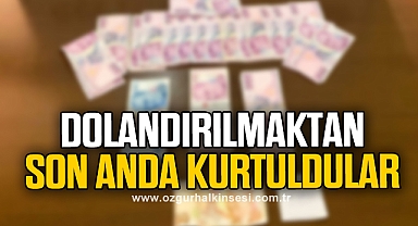 Karı-kocayı dolandırılmaktan polis kurtardı