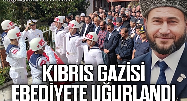 Kıbrıs Gazisi ebediyete uğurlandı