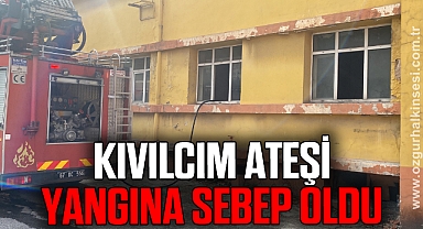 Kıvılcım ateşi yangına sebep oldu