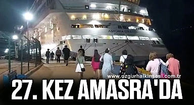 Kruvaziyer gemi 27. kez Amasra'da