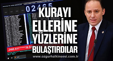 KURAYI ELLERİNE YÜZLERİNE BULAŞTIRDILAR