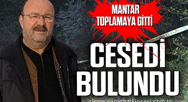 Mantar toplamaya giden şahsın cesedi bulundu