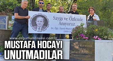 MUSTAFA HOCAYI UNUTMADILAR