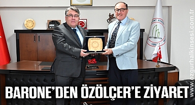 Prof. Dr. Couto Barone'den Rektör Özölçer'e ziyaret