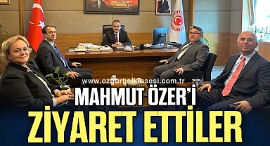 Rektör Özölçer’den Prof. Dr. Mahmut Özer’e Ziyaret