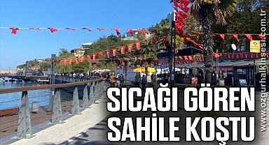 Sıcağı gören sahile koştu