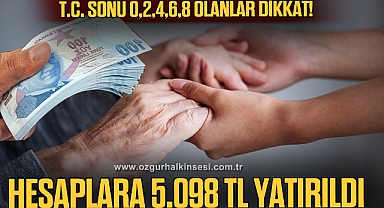 T.C. sonu 0,2,4,6,8 olanlar dikkat! Hesaplara 5.098 TL yatırıldı