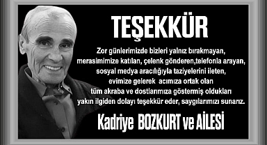 TEŞEKKÜR