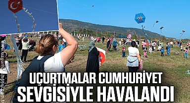Uçurtmalar cumhuriyet sevgisiyle havalandı