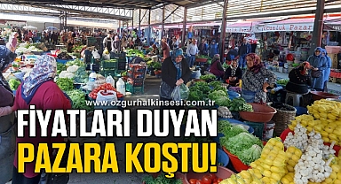 Vatandaş pazara akın etti
